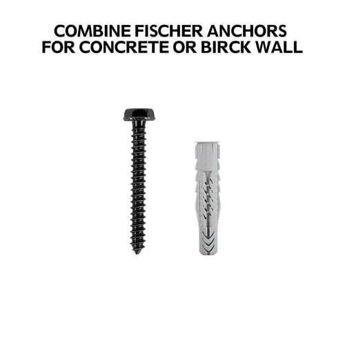 Miniatura 5 de Kit de Pernos de Retraso Mounting Dream para Montaje de TV en Pared Incluye Pernos de Retraso M8 para Taco de Madera, Anclajes Fischer para Pared
