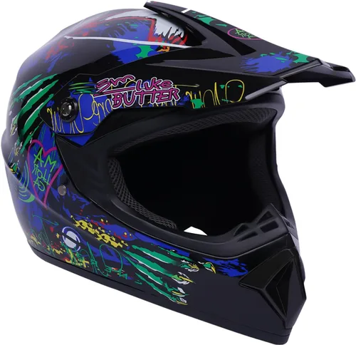 Miniatura 2 de Cascos universales para motocicleta, casco combinado con guantes, gafas DOT para adultos/niños, motocross, todoterreno, carreras, ATV, motocross, 1#