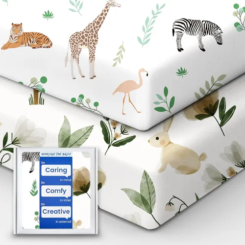 Miniatura 81 de Sábanas de dinosaurio para cuna para niños, sábana bajera ajustable de cuna suave de alta calidad, sábanas de bebé ultra transpirables, sábanas