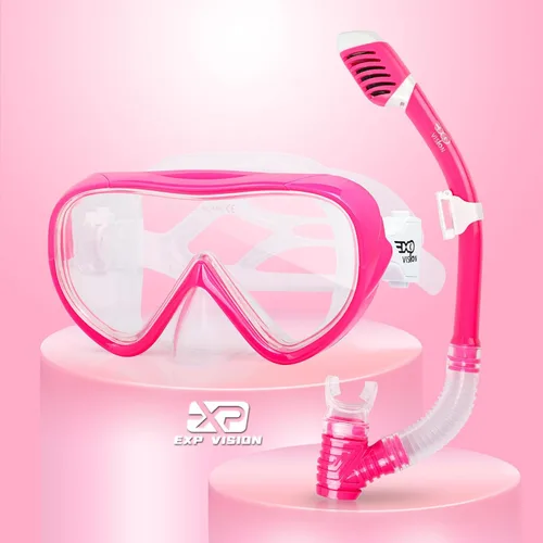 Miniatura 9 de Juego de esnórquel para niños, máscara de buceo para niños, gafas de natación antivaho y equipo de esnórquel seco para niños y niñas de 4 a 14 años