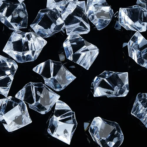 Miniatura 15 de Babenest - Rocas de hielo trituradas acrílicas, 150 piezas de cristales falsos, cubos de hielo de plástico, gemas de diamantes para rellenos