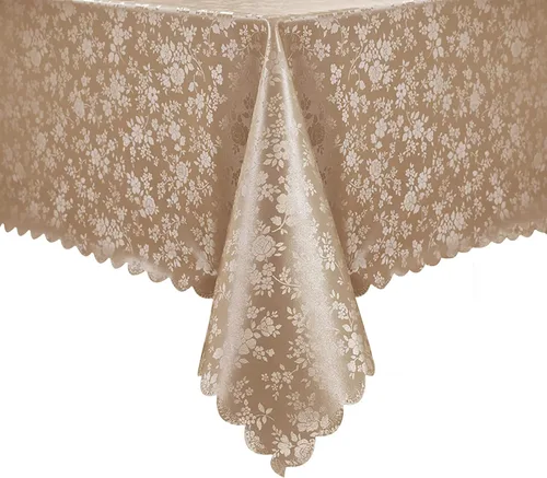 Miniatura 17 de Romanstile Mantel de poliuretano resistente a las manchas y a las arrugas, mantel para comedor/fiesta/camping interior y exterior, lavable, de Flor