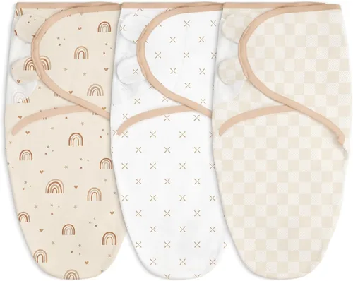 Miniatura 9 de Manta para bebé, 0-3 meses, saco de dormir de algodón con brazos, mantas para recién nacido