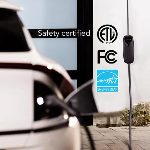 Miniatura 2 de Lectron Cargador EV de nivel 2 – Certificado ETL, 240 V, 40 amperios, enchufe NEMA 14-50, cable de extensión de 16 pies y cable J1772 – Cargador