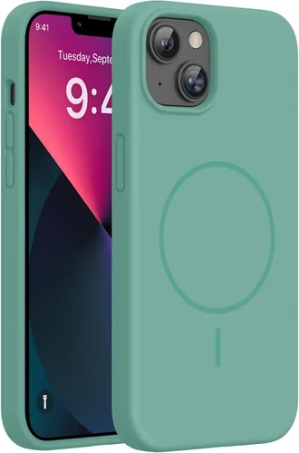 Miniatura 230 de Miracase Funda diseñada para iPhone 13, con protector de pantalla de vidrio templado, forro de microfibra suave antiarañazos, funda de goma