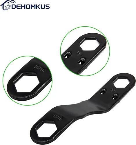 Miniatura 7 de Kit de tapón de drenaje para calentador de agua para caravana, incluye 1 llave en ángulo, 4 tapones de repuesto NPT de 1/2 pulgada y 1 rollo