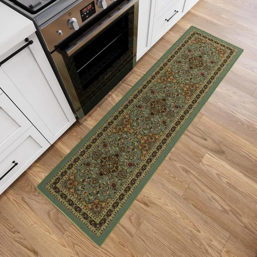 Miniatura 24 de Ottomanson Alfombra de 5 x 6,6 pies para sala de estar, alfombra oriental para dormitorio - alfombra grande para piso antideslizante y duradera