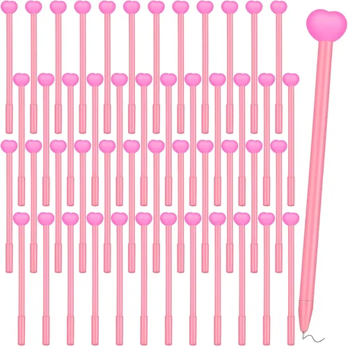 Miniatura 8 de Sayglossy 100 bolígrafos de corazón para el día de San Valentín, bolígrafos de tinta de gel a granel, regalo para compañeros de trabajo, vacaciones