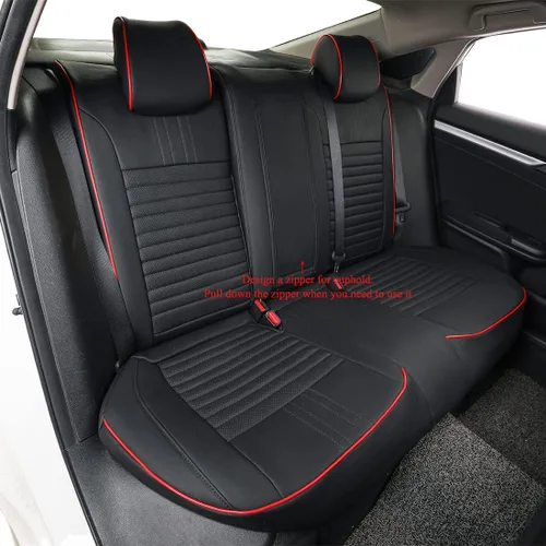 Miniatura 6 de EKR Civic Fundas de asiento personalizadas para Honda Civic Sedan 2016 2017 2018 2019 2020 2021 EX, EX-L, EX-T, Touring, Fundas de asiento