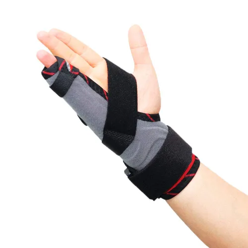 Miniatura 9 de ORTONYX Pinky Finger Splint Muñequera Inmovilizador de Muñequera – Fractura boxeadora para 4º y 5º dedo, soporte de canalón cubital, síndrome