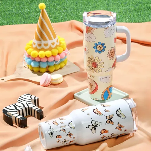 Miniatura 8 de HTVRONT Prensa de calor automática para vasos, A200H, máquina de prensa de calor de transferencia de taza completa para vasos de 40 OZ con asa, Azul