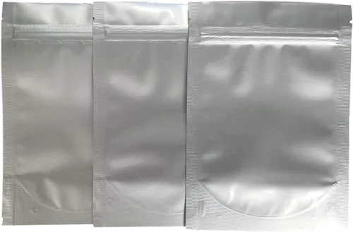 Miniatura 4 de Bolsas/bolsas resellables de Mylar de pie, 7.5 mil, 5 x 7 x 3 pulgadas, bolsa de refuerzo forrada de aluminio genuino para alimentos a largo plazo