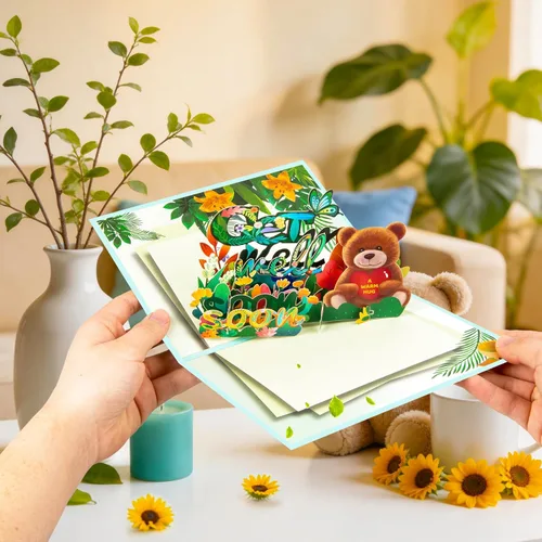 Miniatura 7 de GREETING ART Tarjeta de recupérate pronto, tarjetas religiosas de recuperación, tarjeta de recupérate pronto, tarjetas de condolencias para hombres