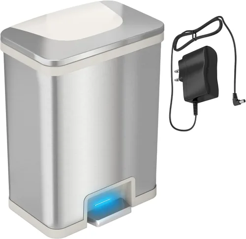 Miniatura 10 de TapCan - Bote de basura automático con sensor de un solo toque y desodorante, 13 galones/49 litros
