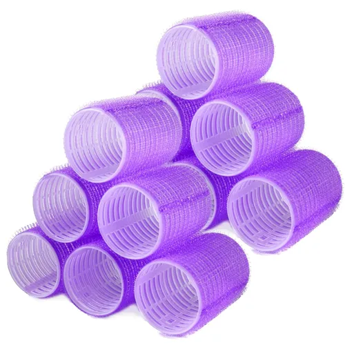 Miniatura 22 de Rodillos de pelo, paquete de 12 rulos de peluquería de salón de autoservicio, juegos de rizadores de pelo, peinado rizado para bricolaje, los Jumbo