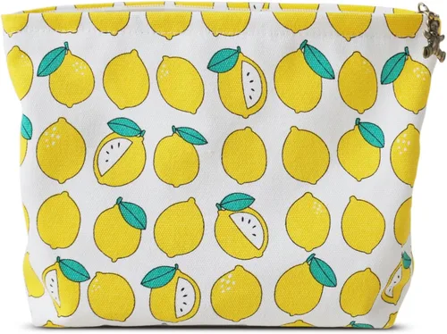 Miniatura 34 de HAPPYHEIDI Bolsa de maquillaje estética para mujer con compartimento para accesorios con cremallera para cosméticos, viajes, organizador de bolsos