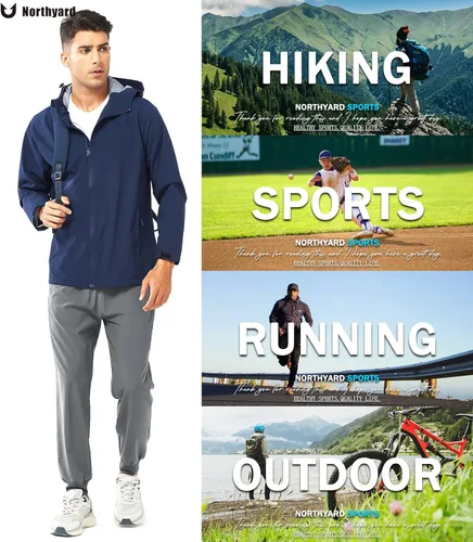 Miniatura 6 de NORTHYARD Pantalones deportivos para correr para hombre, ligeros, de secado rápido, para gimnasio, deportes activos, entrenamiento en pista