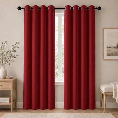 Miniatura 73 de Cortinas de oscurecimiento de habitación de 45 pulgadas de largo para dormitorio y sala de estar, cortinas térmicas aislantes con ojales