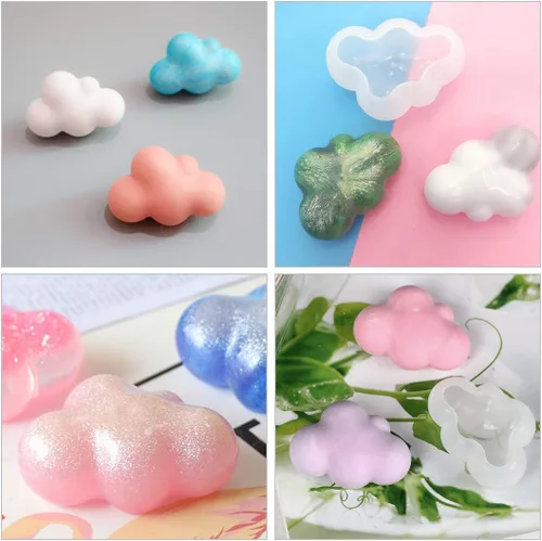 Miniatura 4 de 3 moldes de resina de nube, moldes de silicona de nube 3D para resina epoxi, fabricación de jabón de velas, decoración del hogar