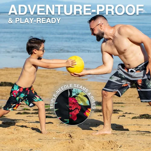 Miniatura 13 de Kanu Surf Traje de baño Yolo de secado rápido UPF 50+ para niños