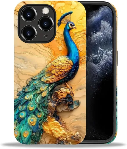 Miniatura 36 de DAIZAG Funda compatible con iPhone 11, hermoso color arena, patrón completo, carcasa rígida híbrida de plástico TPU + funda de protección