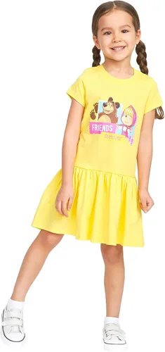 Miniatura 7 de Masha and the Bear Friends Forever - Vestido estampado con cintura elástica cómoda, lavable a máquina