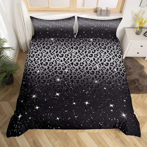 Miniatura 25 de Funda de edredón de caballo blanco y marrón, juego de ropa de cama 3D de animales de granja occidental para niñas y niños, funda de edredón