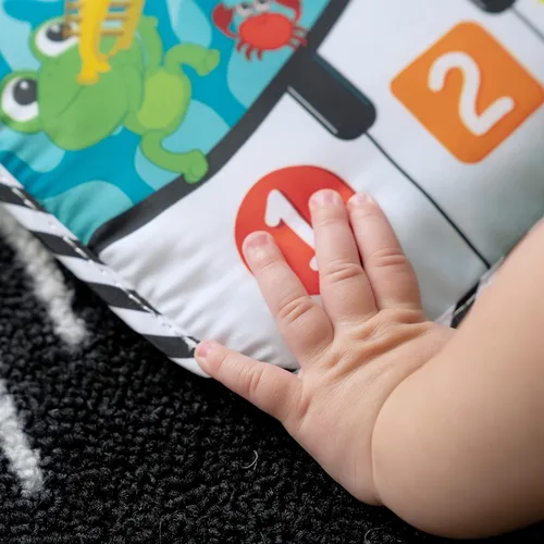 Miniatura 14 de Baby Einstein Ocean Explorers Neptune's Kick & Explore - Almohadilla musical para patadas y juguete para cuna, tapete para el tiempo boca abajo