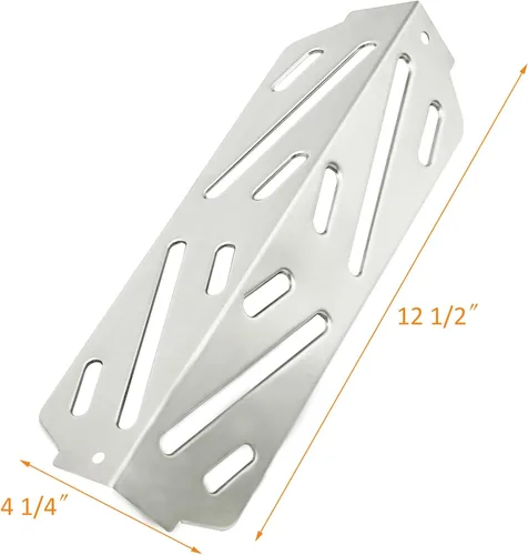 Miniatura 8 de HONSIN Deflectores de calor de acero inoxidable para Weber 66041 66686, para parrillas de gas Weber Genesis II E-410, E-415, E-435, Genesis II LX