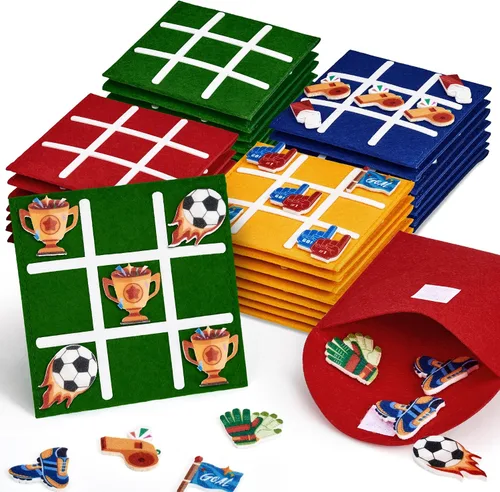 Miniatura 11 de JoyCat Tic Tac Toe Mini Juego de Mesa Juguete para Niños y Familia, Recuerdos de Fiesta de Cumpleaños, Bolsa de Golosinas, Divertida Actividad