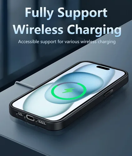 Miniatura 779 de FNTCASE Funda para iPhone 13 Pro-Max: Fundas magnéticas transparentes compatibles con Magsafe Slim anti amarillamiento protección contra caídas