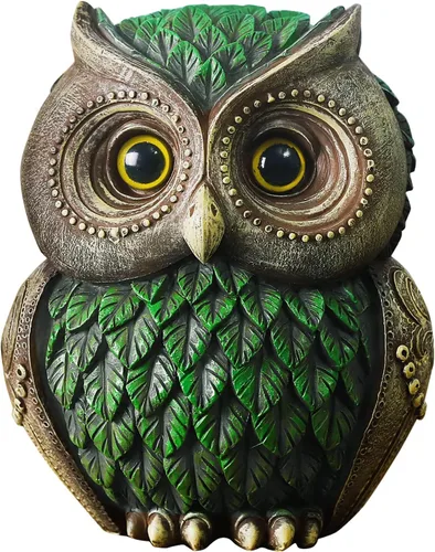 Miniatura 11 de Figuritas de búho Artpaul para decoración del hogar, pequeños artículos de decoración para estantes, decoraciones para sala de estar y oficina