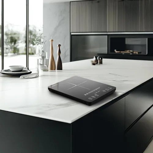 Miniatura 8 de AMZCHEF Placa de inducción portátil con 20 niveles de temperatura y potencia, quemador de estufa de inducción de 1800 W con bobina de calefacción