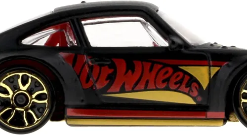 Miniatura 3 de Hot Wheels - Vehículo coleccionable fundido a presión, edición 55 aniversario, negro y dorado, inspirado en el auto deportivo Porsche 993 GT2 ~ 4/6