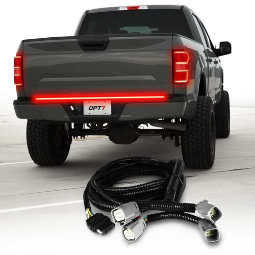 OPT7 Arnés de barra de luz para portón trasero Easy Connect para F150 2018-2020 sin monitores de punto ciego, se adapta a 18-20 F-150 XL, XLT,