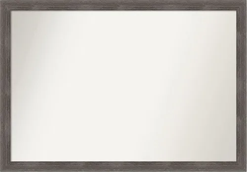 Miniatura 281 de Amanti Art Espejo personalizado, espejo de baño gris plomo a rayas, espejo de pared o espejo de tocador de baño sobre el fregadero
