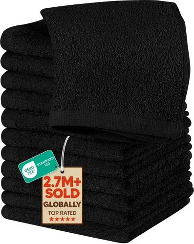 Miniatura 18 de Utopia Towels Juego de paños de algodón 100% hilado en anillo, paños de franela de gama alta, altamente absorbentes y suaves al tacto, paquete