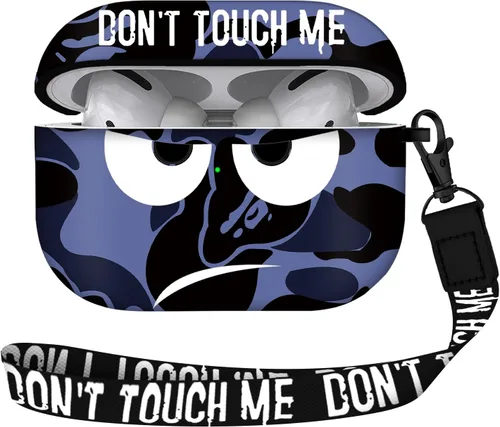 Miniatura 25 de Funda para Airpods Pro de 2ª generación 2022, Don't Touch Me para Airpods Pro 2 con llavero, funda suave y bonita a prueba de golpes para mujeres
