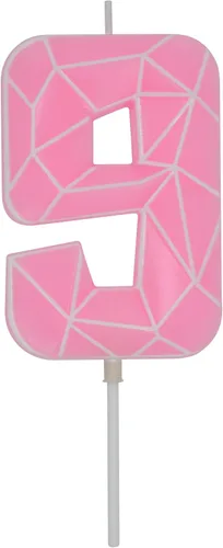 Miniatura 61 de DERVENTA Velas de cumpleaños con números grandes, 3D, color rosa, 3.7 pulgadas, decoración para tartas de fiesta, 1 pieza (número 3 rosa)
