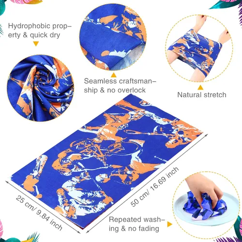 Miniatura 2 de Tarpop 30 unidades de polainas para el cuello, bufanda, banda elástica para la cabeza que absorbe el sudor para mujeres y hombres, deportes, yoga