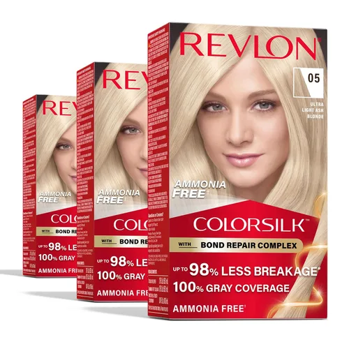 Miniatura 15 de Revlon ColorSilk with Bond Repair Complex, color permanente para el cabello rubio, cobertura 100 % de las canas, tinte para el cabello sin amoníaco