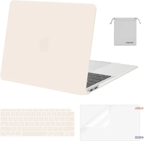 Miniatura 22 de MOSISO - Funda rígida y de plástico compatible con MacBook Air de 13 pulgadas versión 2022, 2021-2018, A2337 M1 A2179 A1932; con cubierta