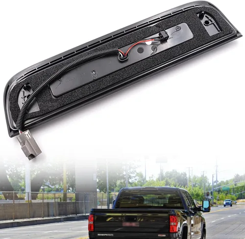 Miniatura 5 de Luz de freno LED de reemplazo de tercera luz para 2014-2018 Chevy Silverado GMC Sierra 1500 2500HD 3500HD Roja intermitente trasera de tercera luz