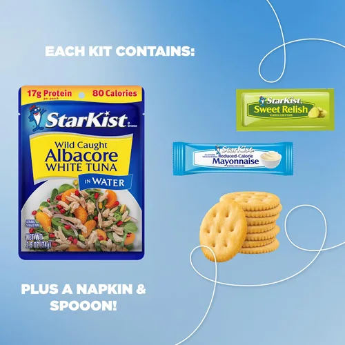 Miniatura 8 de StarKist Lunch-To-Go Albacore Mezcla tu propia ensalada de atún, kit de 4.5 onzas, paquete de 12