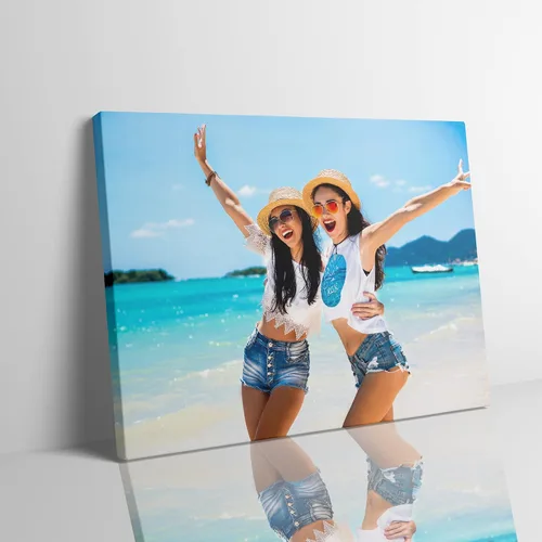 Chexin Impresiones en lienzo personalizadas con tus fotos, imágenes personalizadas personalizadas para familia, boda, festival, mascota, póster, 8 x