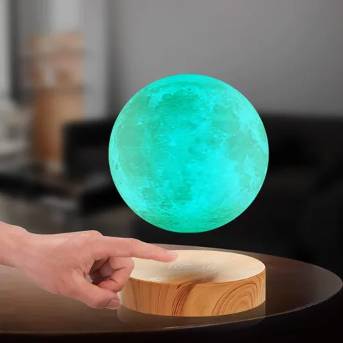 Miniatura 2 de Lámpara de luna levitante, 16 colores y 20 modos, lámpara de luna flotante magnética, luz nocturna, regalos únicos de Navidad para padres, madres