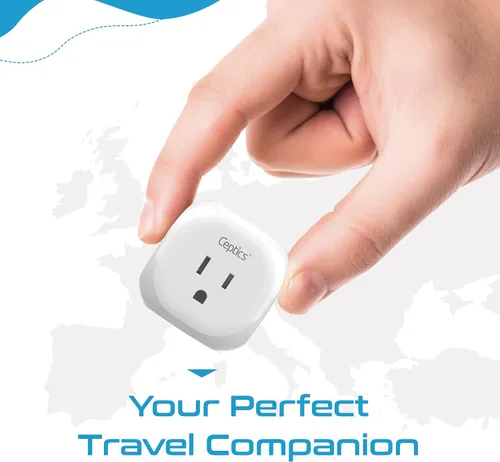 Miniatura 4 de Ceptics Israel, Palestine Travel Plug Adapter - Tipo H - 5 entradas con 20W PD-QC 3.1A Dual USB-C y USB - Peso ligero - Perfecto para teléfonos