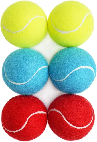 Miniatura 8 de Prime Pets Pelotas de tenis para perros, paquete de 4, mini pelotas de tenis duraderas de alto rebote de 2 pulgadas para perros, pelota chirriante