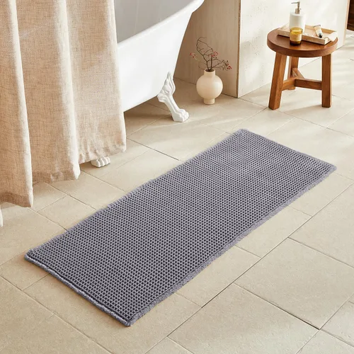 Miniatura 109 de TYUU Tapete de baño estilo gofre, tapete de baño bohemio, antideslizante, lavable, súper absorbente, de secado rápido, bonito tapete de baño