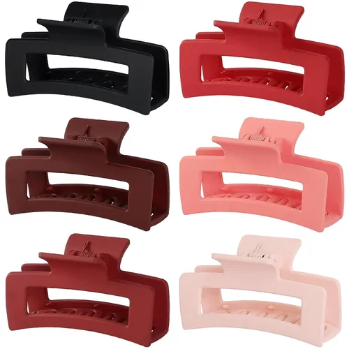 Miniatura 11 de Sisiaipu Pinzas para el Cabello, Pinzas Medianas de 3.5 Pulgadas, Paquete de 6 para Mujeres y Niñas - Accesorios para el Cabello Color Ámbar